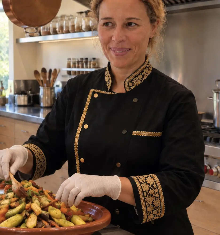 Cheffe Samara prépare un tajine