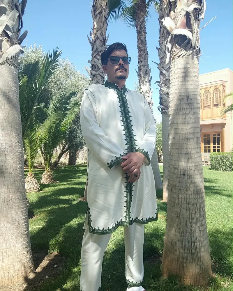 Najib, dans le jardin